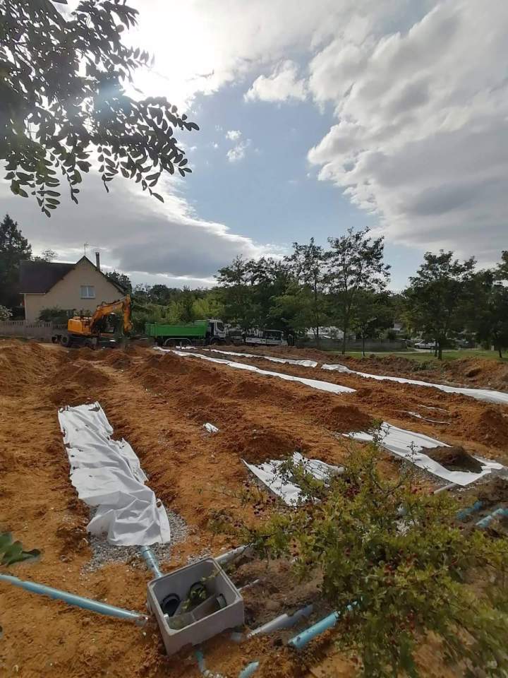 installation d'un système d'assainissement individuel Saint-Pierre-la-Garenne